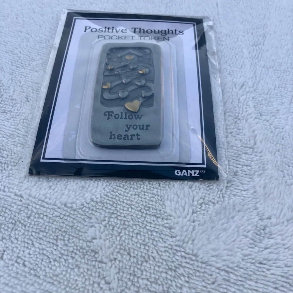 Positive Thoughts Pocket Token New in Package Follow Your Heart